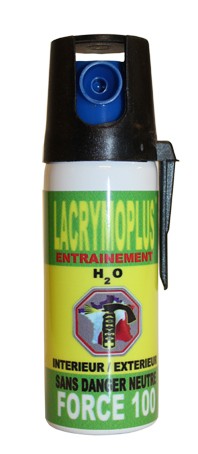 Bombe lacrymogène gaz cs lacrymogène format 100ml spray - Rhinodefense