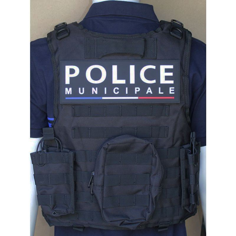 Gilet Veste Tactique SWAT POLICE Multipoche - Noir