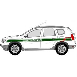 Kit complet de marquage véhicule Police Rurale