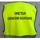 Gilet de signalisation "Directeur des Opérations de Sauvegarde"