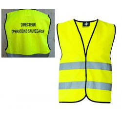 Gilet de signalisation "Directeur des Opérations de Sauvegarde"