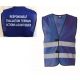 Gilet de signalisation bleu "Responsable des Evaluations Terrain"