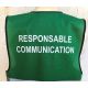 Gilet de signalisation vert "Responsable Communication"