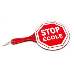 RaquetteSTOP ECOLE rétro-réfléchissante